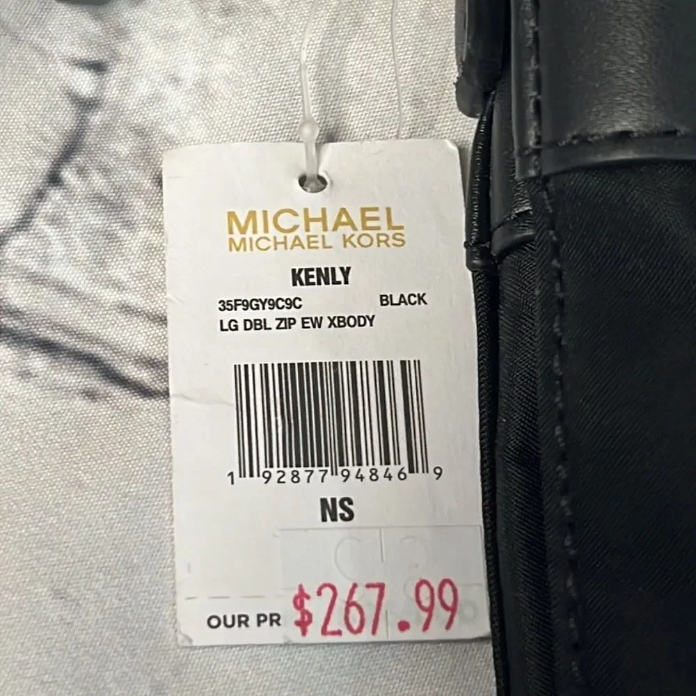 * Michael Kors, black Crossbody with gold stud and chain detail - Picture 11 of 11